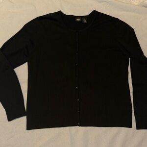 Mossimo Supply Co. Classic Black Stretch Cardigan Size XL